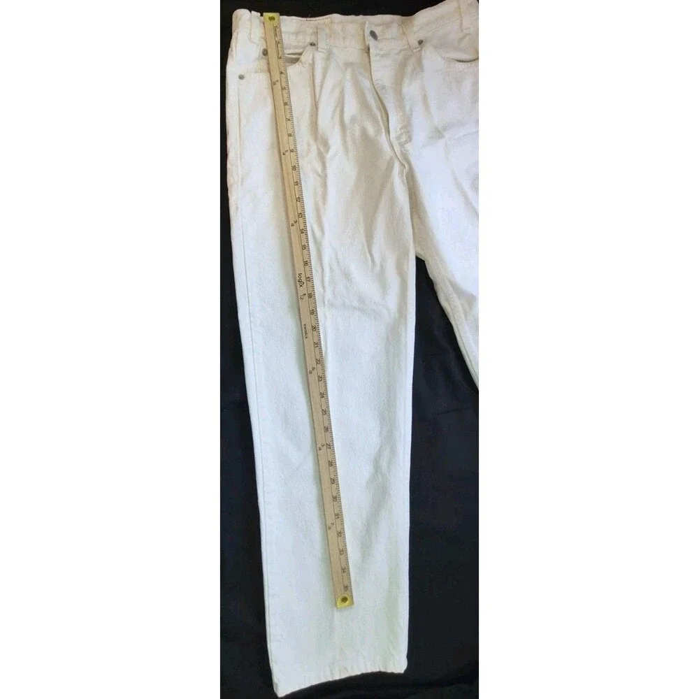Vth 1996 Levi's 550 White Jeans Mens Size 36x30 Relaxed Slight Taper Made In USA